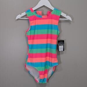 Art of Class Swimsuit Bold Stripe Pool Beach Travel - Size 10/12